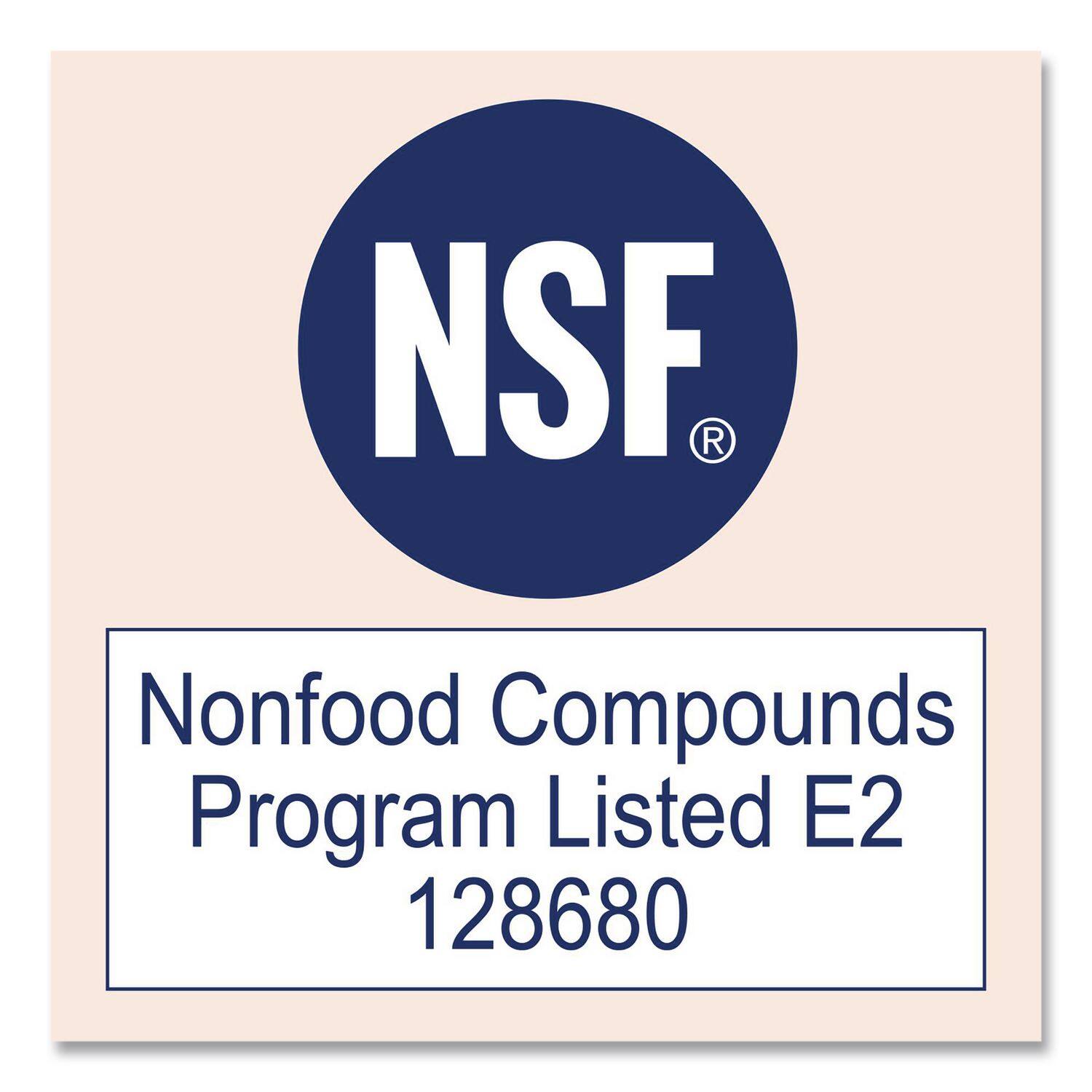 NSF®  
Nonfood Compounds Program Listed E2 128680