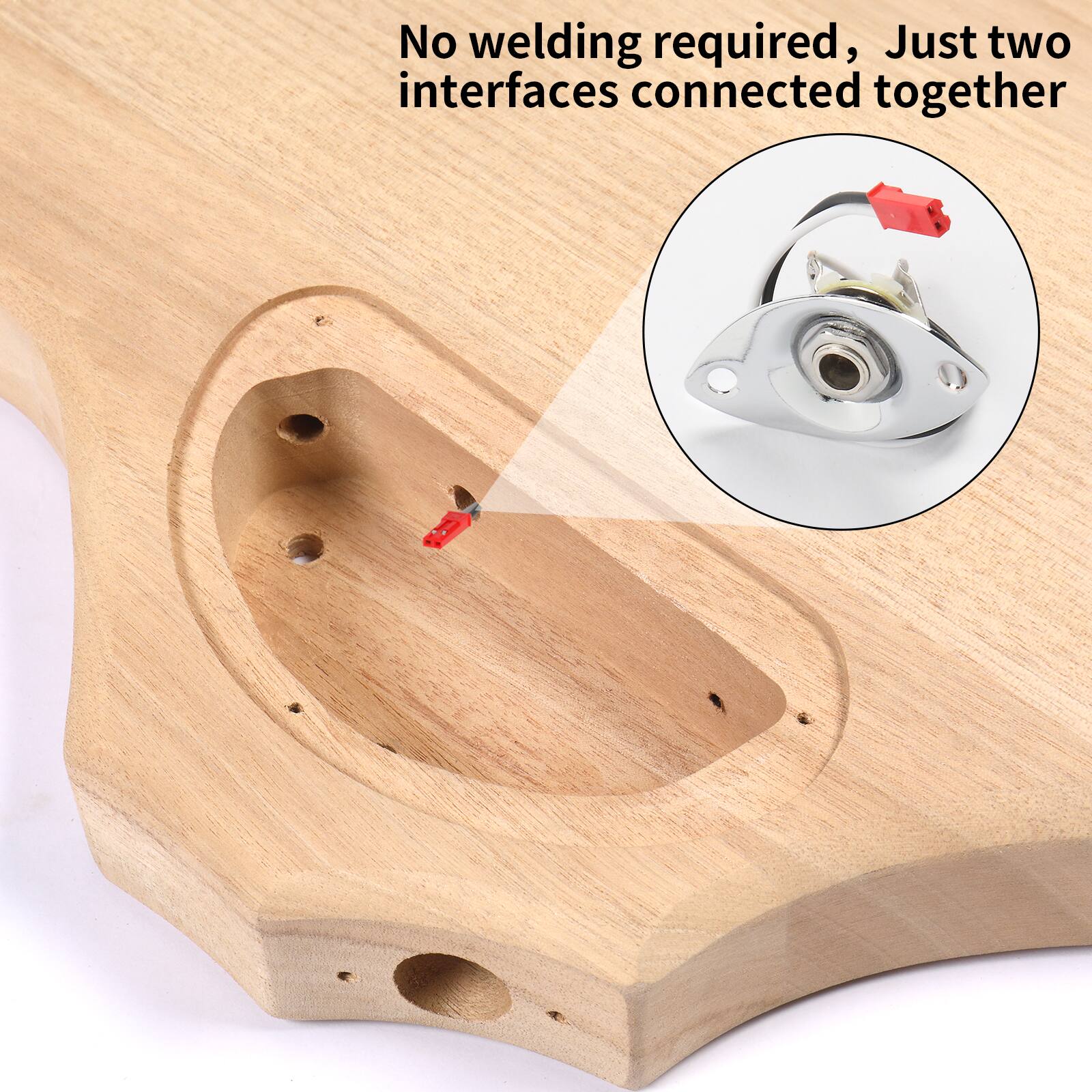 No welding required, Just two interfaces connected together