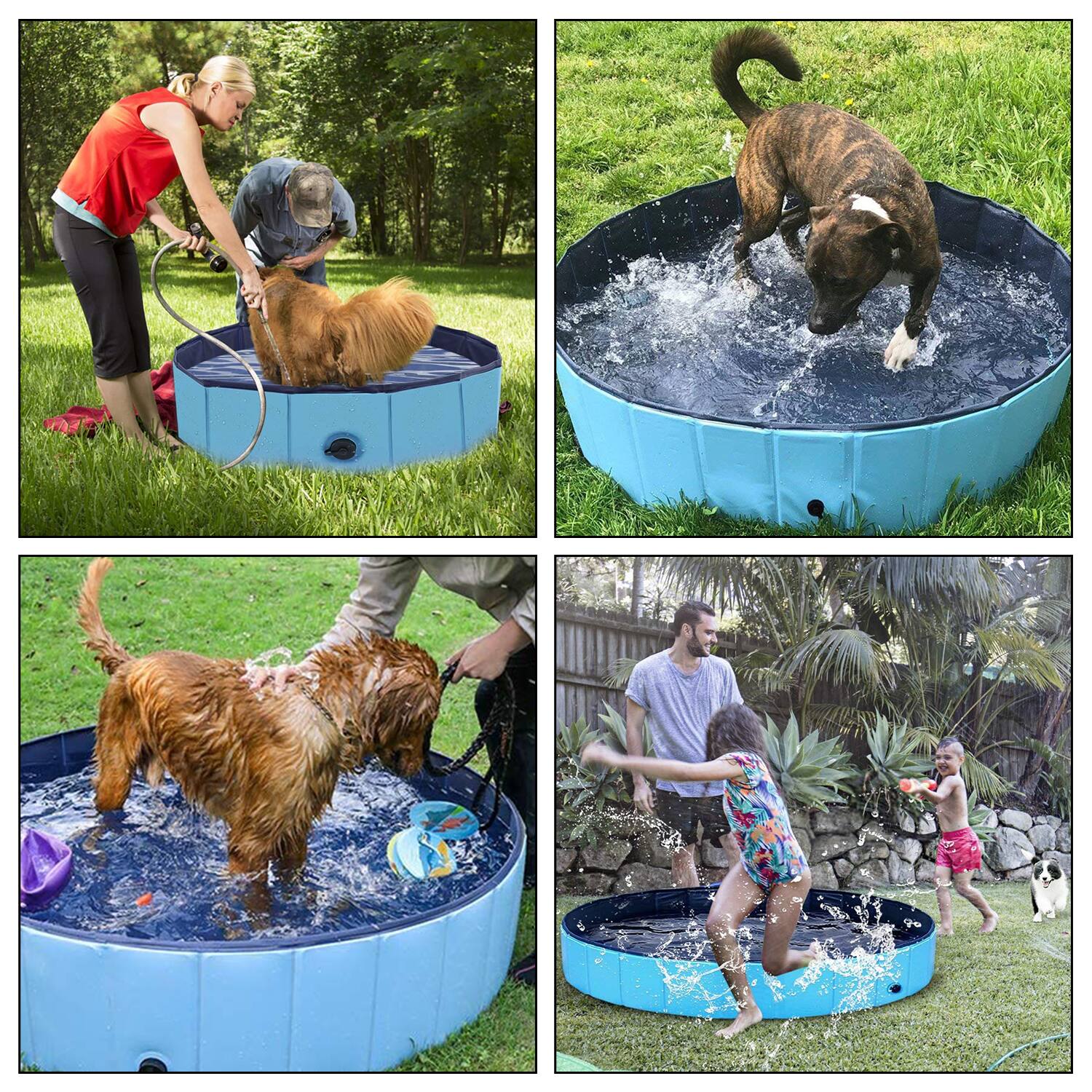 Alt View 7. Ownpets - Foldable Pet Pool Portable Dog Swimming Bathing Pool.