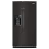 Whirlpool - 36 in. Wide 28.7 cu. ft. Side-by-Side Refrigerator with TruCool System - Black Stainless Steel