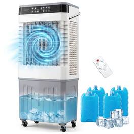 Loheer - 2100 CFM Swamp Cooler 3-in-1 Evaporative Air Cooler 7.2 Gal Water Tank Quiet Portable Room Cooling with Remote