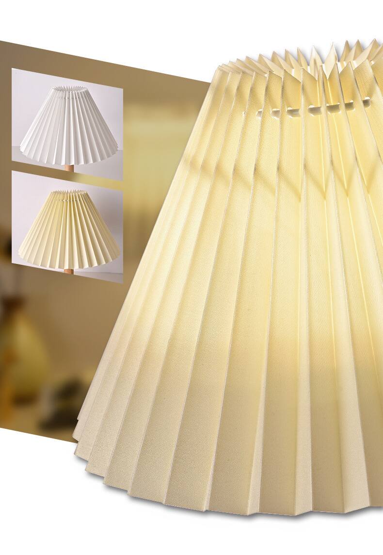 Alt View 2. Cluzine - Nordic INS Ruffled Lacquer Table Lamp LED Night Light for Bedroom Homestay Girls Dorm Decoration.