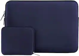 mosiso - 13 inch Laptop Sleeve for MacBook Air Pro 13 M5 M4 M3 M2 M1 2026-2018 /Neo 13, Neoprene Computer Sleeve with Small Case - Navy Blue