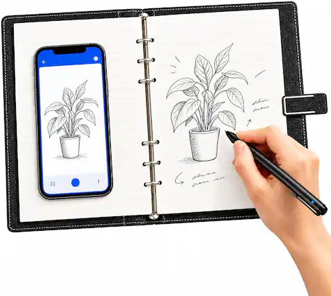 Front. NIMO - 3-in-1 Smart Pen Smart Digital Notebook Writing Board Real-time Mobile Sync Meeting Offline Translation Share - BLUE.