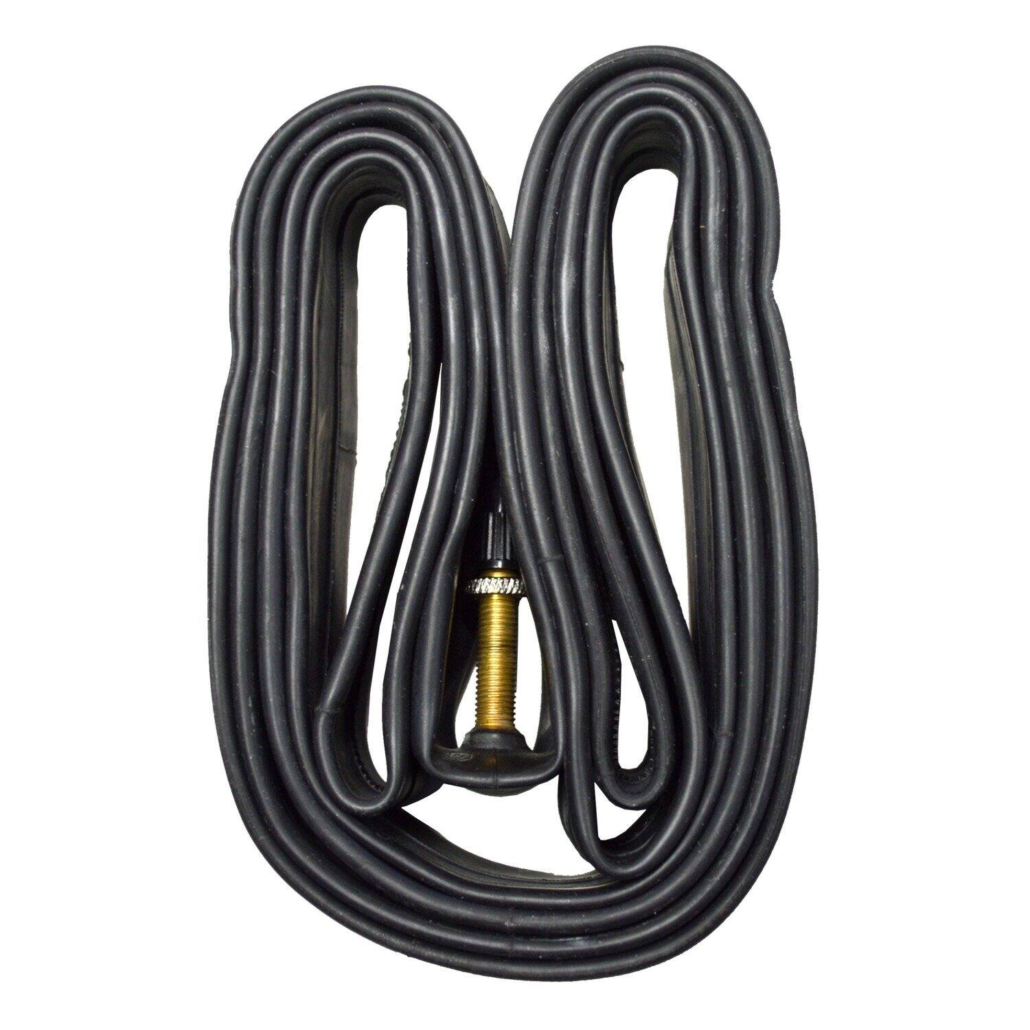 Angle. HQRP - 700c 28/38C Bike Inner Tube with Presta Valve 28 in - for Trek, Giant, Cannondale, Schwinn - Black.