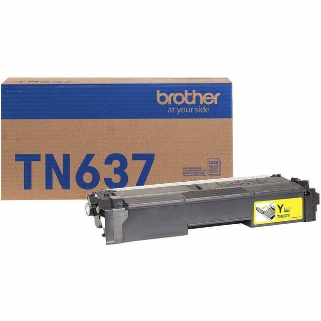 Brother - TN637Y Original Ultra High Yield Laser Toner Cartridge - Yellow - 1 Each - 10,000 pages
