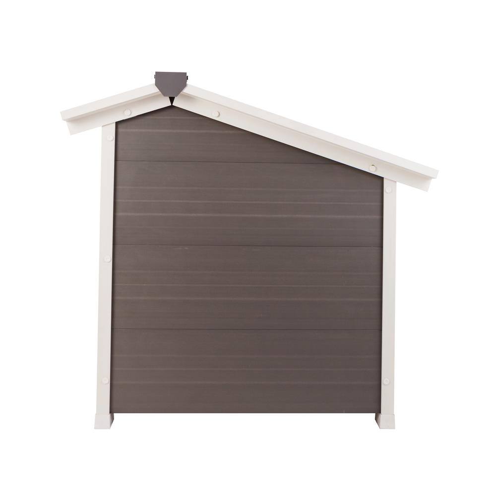 Alt View 1. New Age Pet - ECOFLEX Thermocore Dog House - Grey - Grey.