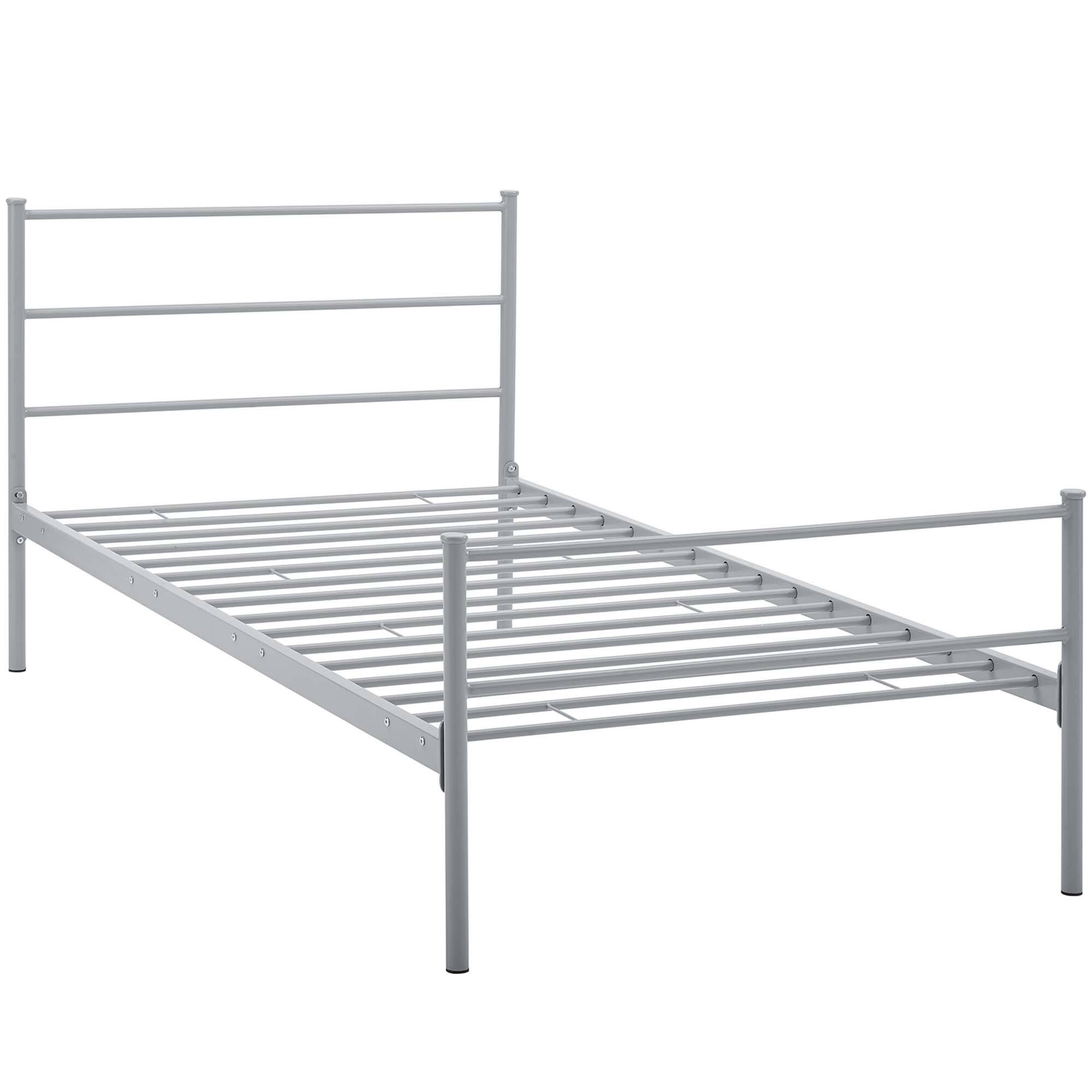 Left. Modway - Corinne Queen Bed Frame - Brown.