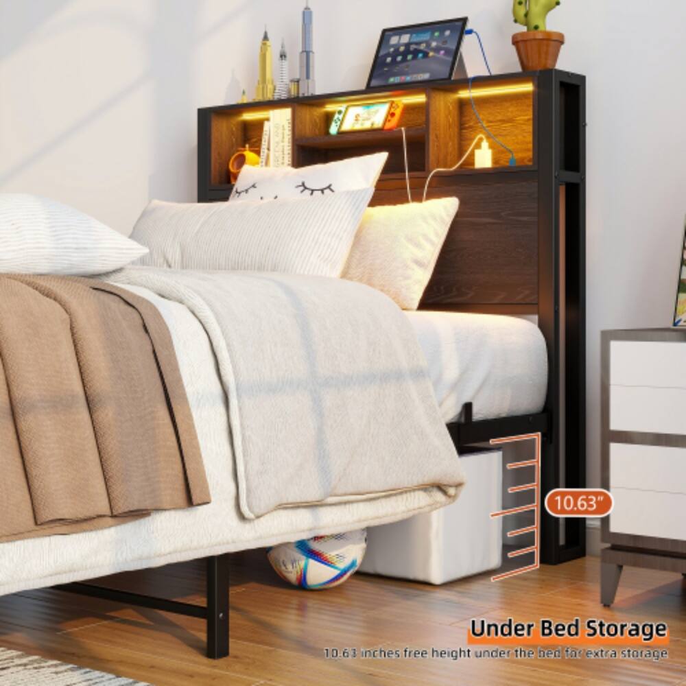 10.63" Under Bed Storage  
10.63 inches free height under the bed for extra storage