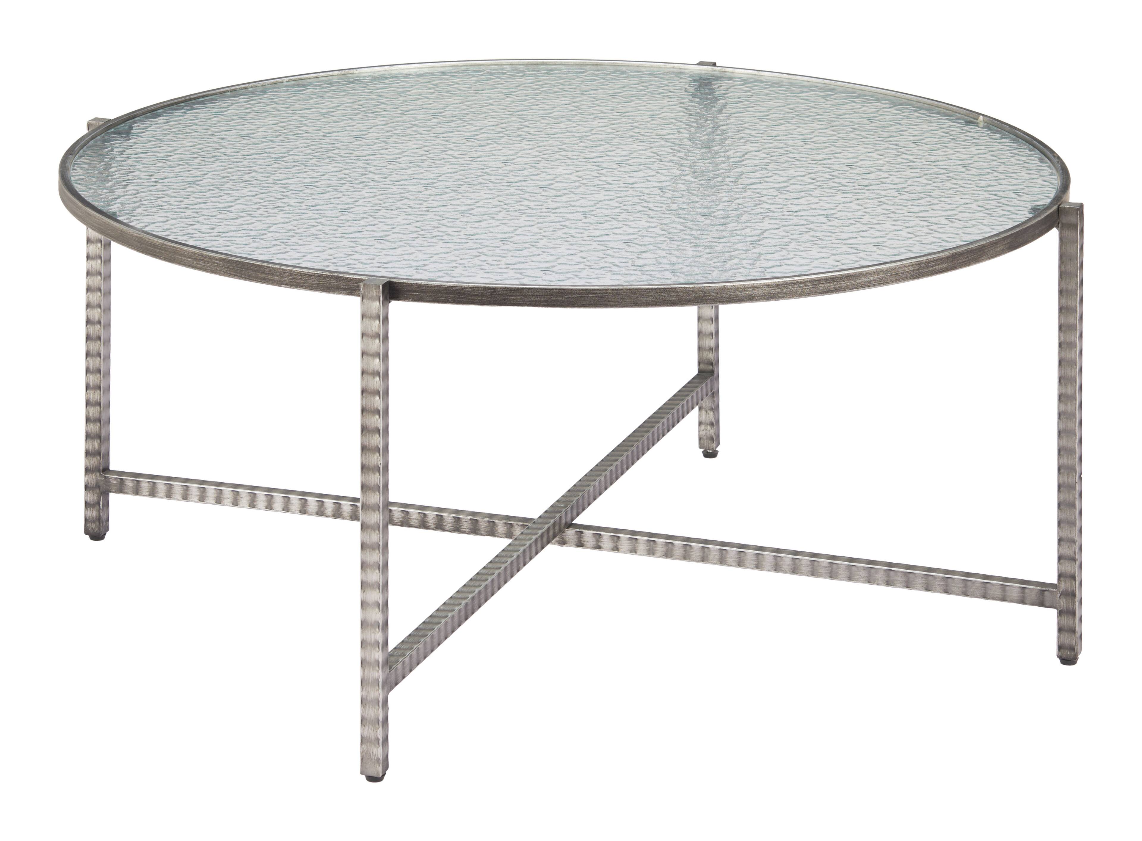 Hivvago - Vetro Coffee Table - Silver