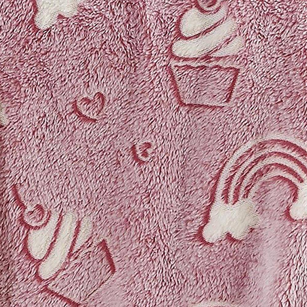 Alt View 2. Noble House - Rainbow Micro Plush Decorative All Season Throw Blanket 50" X 60" Pink by Plazatex - Multicolor.