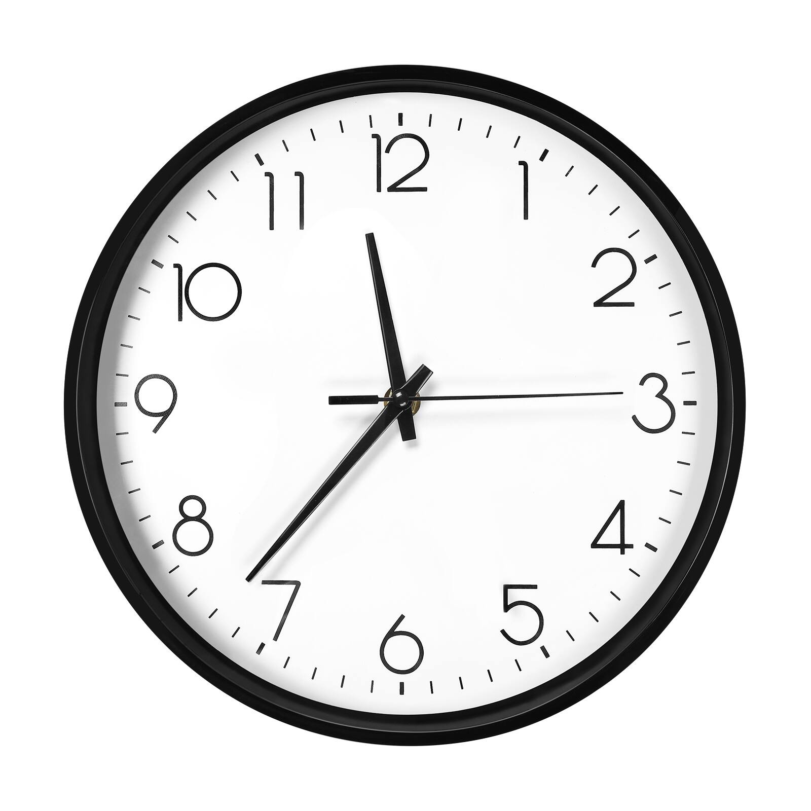 Front. Oumilen - 10" Classic Wall Clock - Black.