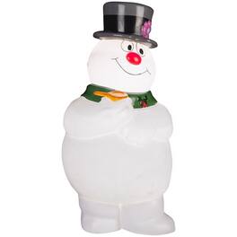 Warner Bros. - Warner Brothers Incandescent White Frosty With Scarf 2 ft. Blow Mold - White | Black | Green | Red