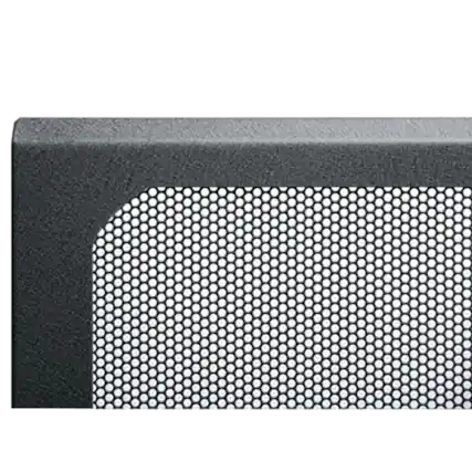 Front. Middle Atlantic - LVFD-18 (18SP LARGE PERF FR DOOR) - Red.