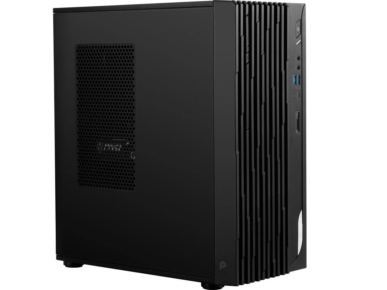 Alt View 2. MSI - MSI PRO DP180 14ANVP-1002US - i7-14700F, 32GB, 2TB SSD, RTX 5070, Win 11 Pro - Black.