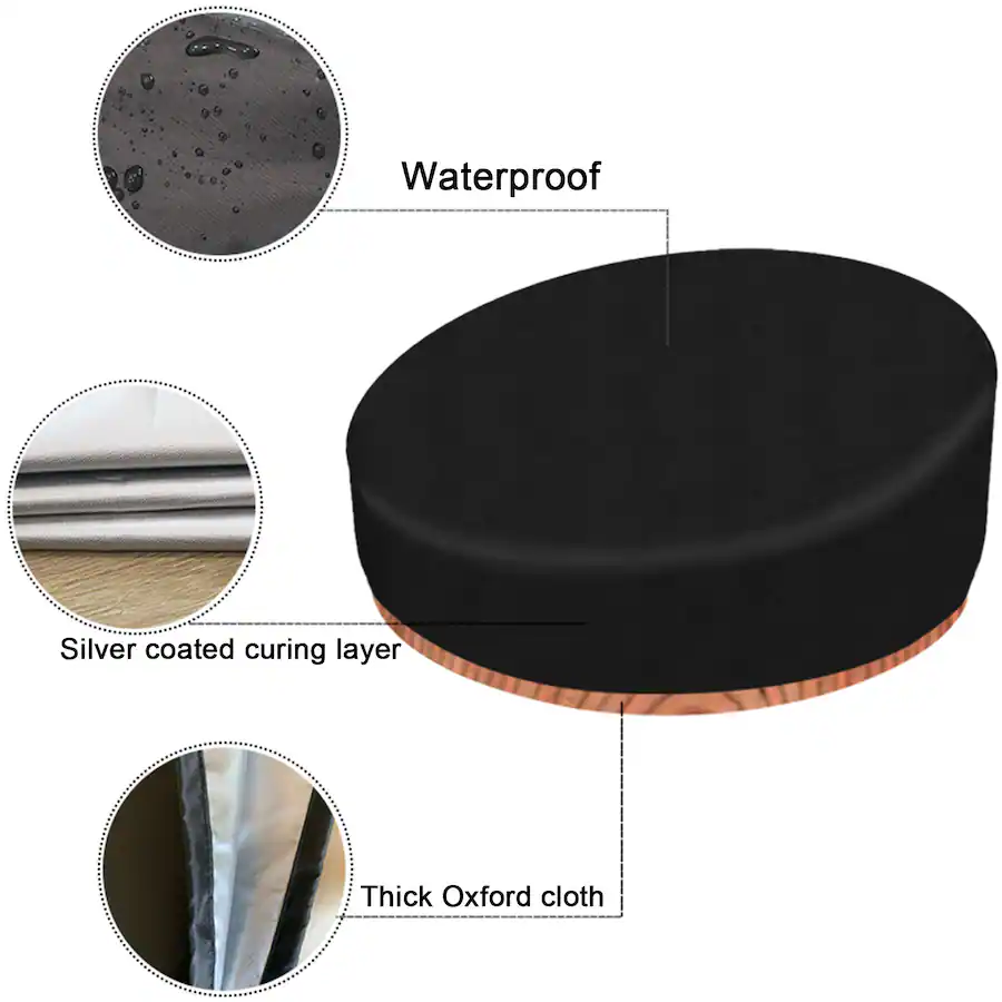 Topteng Heavy Duty Waterproof Daybed Cover 210D Oxford Fabric ...