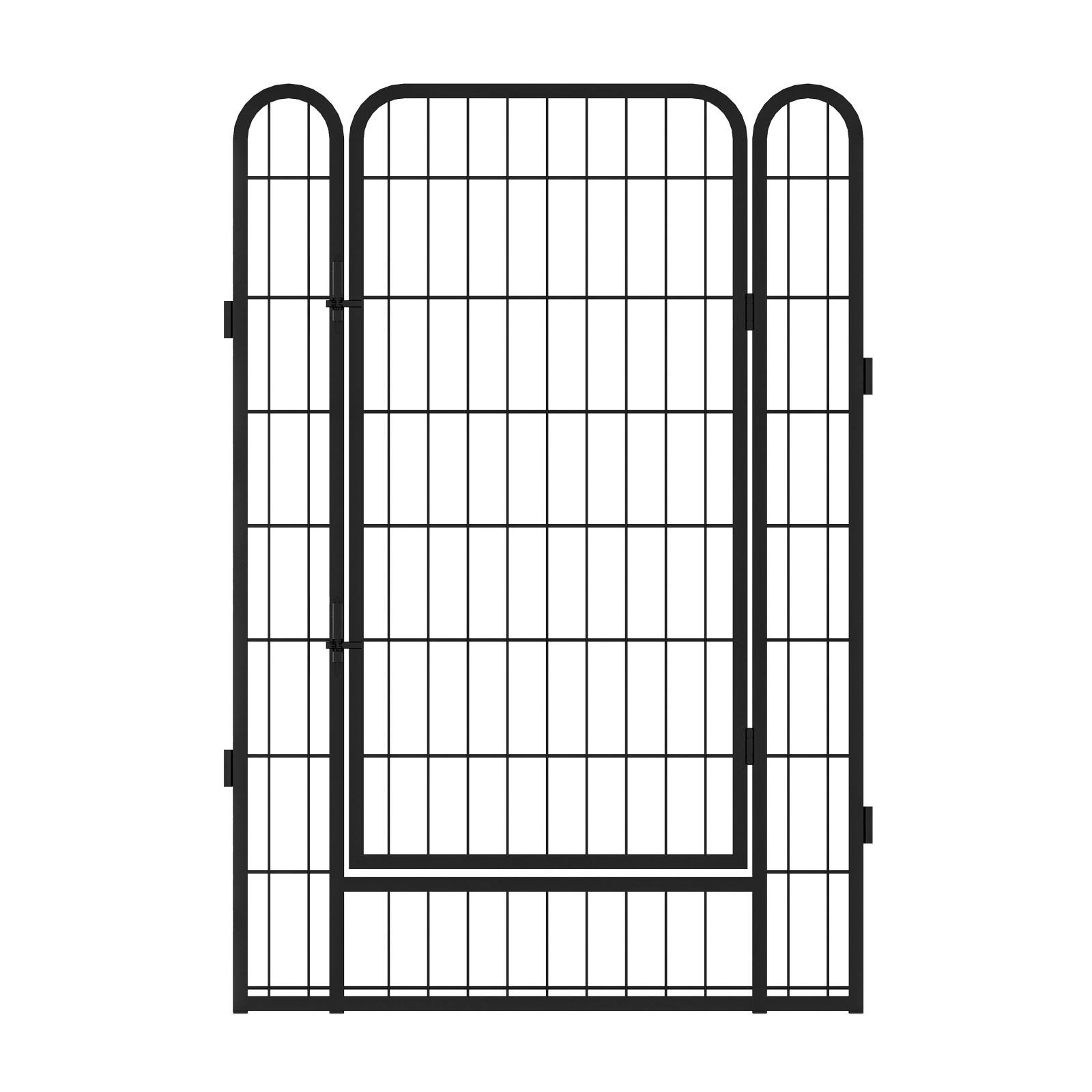 Alt View 9. Glintex - 16 Panels Heavy Duty Metal Playpen with door,39.37"H Dog Fence Pet Exercise Pen for Outdoor..