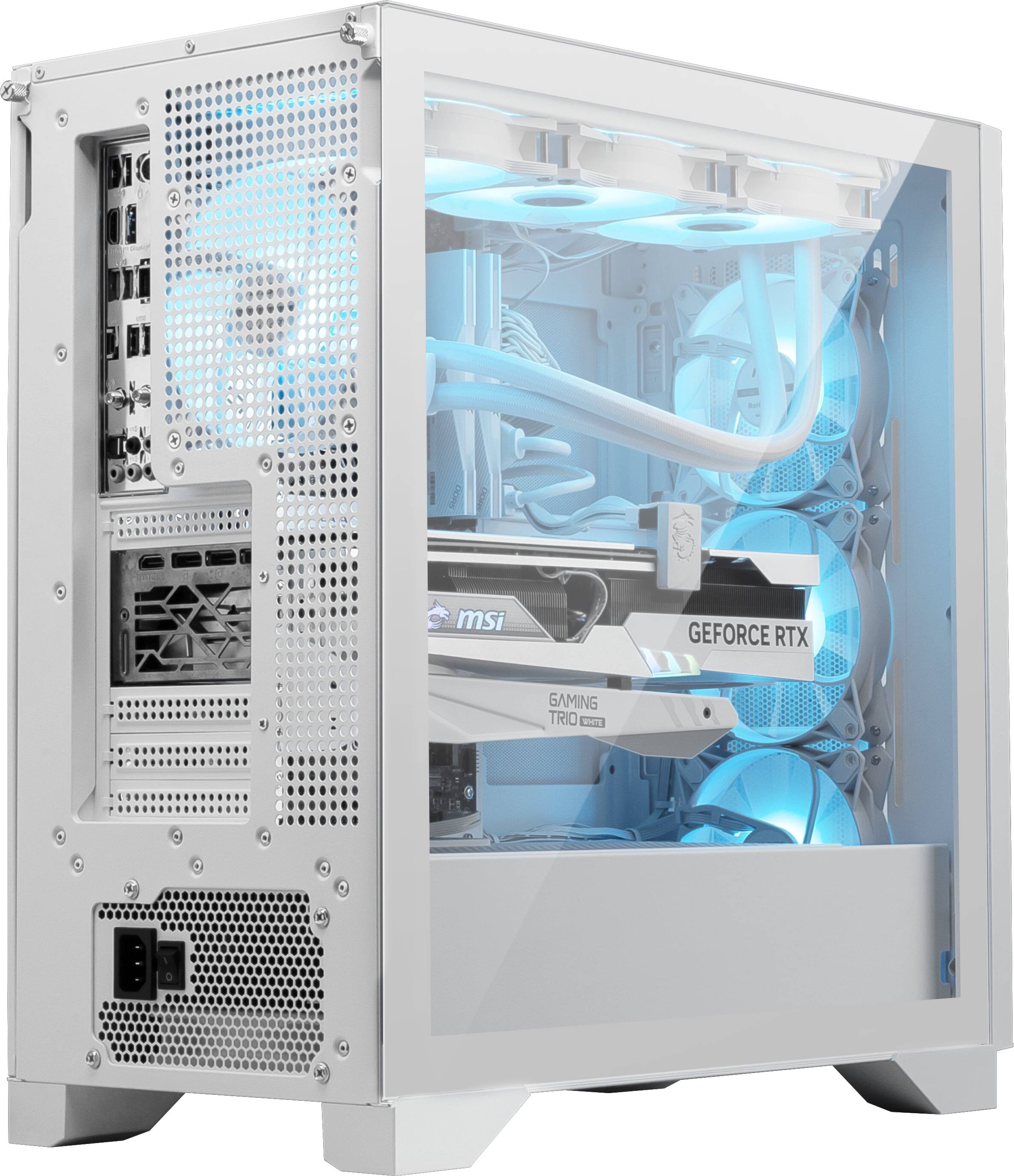 The text on the image reads "MSI GEFORCE RTX GAMING TRIO WHITE".