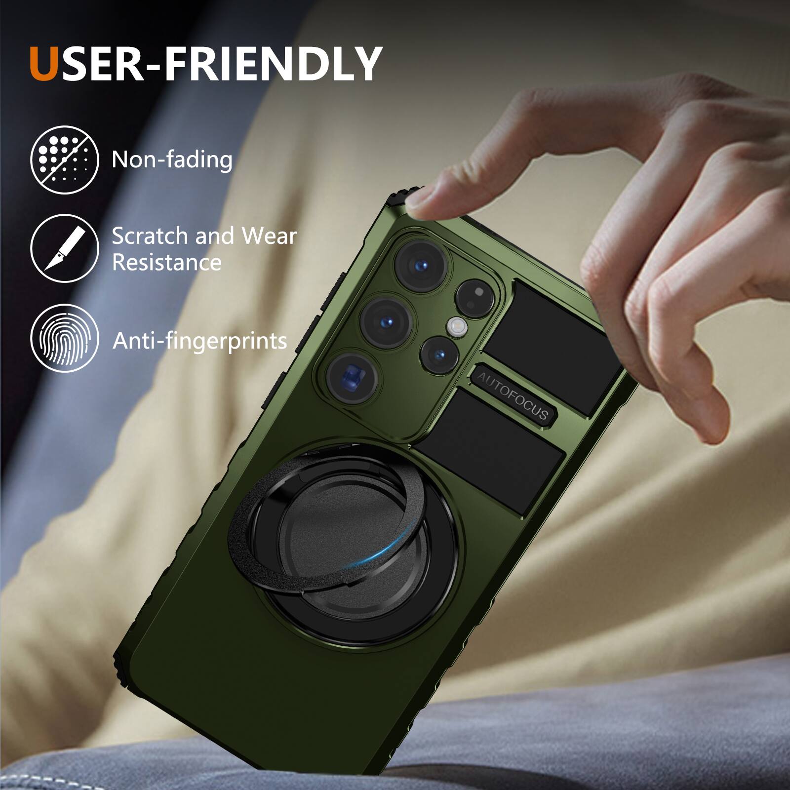 USER-FRIENDLY

- Non-fading
- Scratch and Wear Resistance
- Anti-fingerprints

AUTOFOCUS