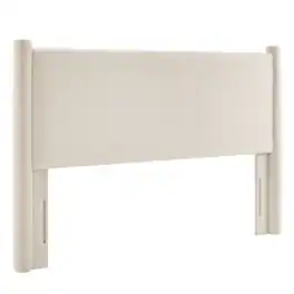 Rael Performance Velvet Queen Headboard by Modway - Ivory