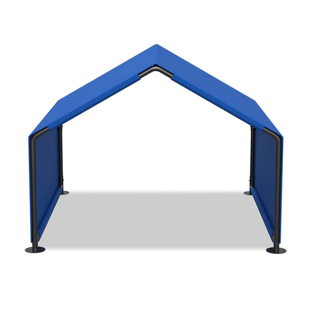 Front. Ficcuss Pets - Blue Water Resistant Portable Pet Tent - Blue.