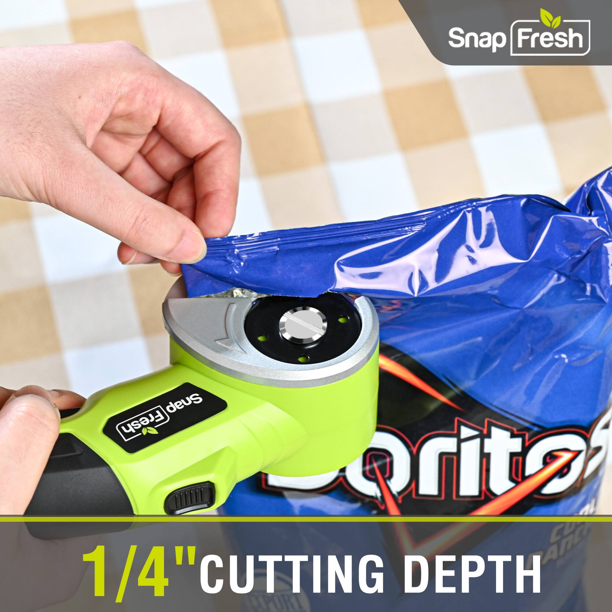 SnapFresh 4V Electric Cardboard Cutter Cordless Rotary Scissors