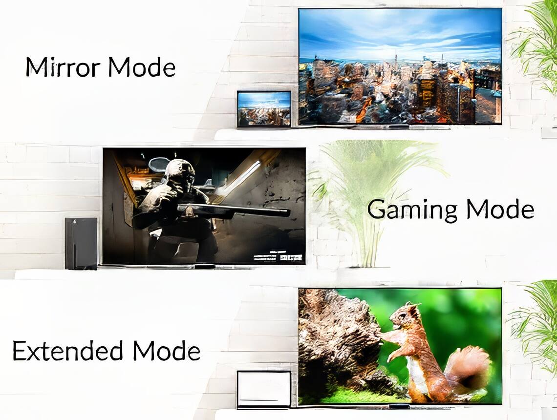 Mirror Mode  
Gaming Mode  
Extended Mode