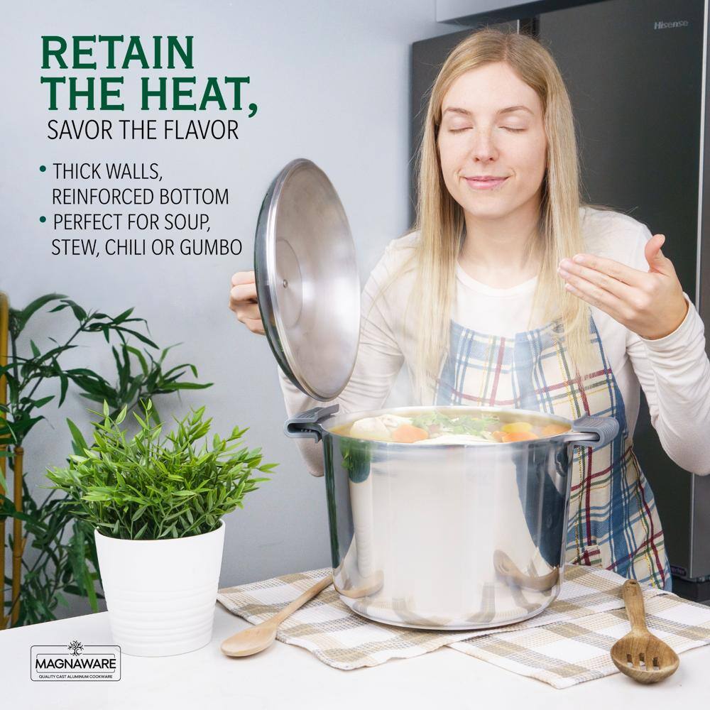 RETAIN THE HEAT, SAVOR THE FLAVOR

- THICK WALLS, REINFORCED BOTTOM
- PERFECT FOR SOUP, STEW, CHILI OR GUMBO

MAGNAWARE