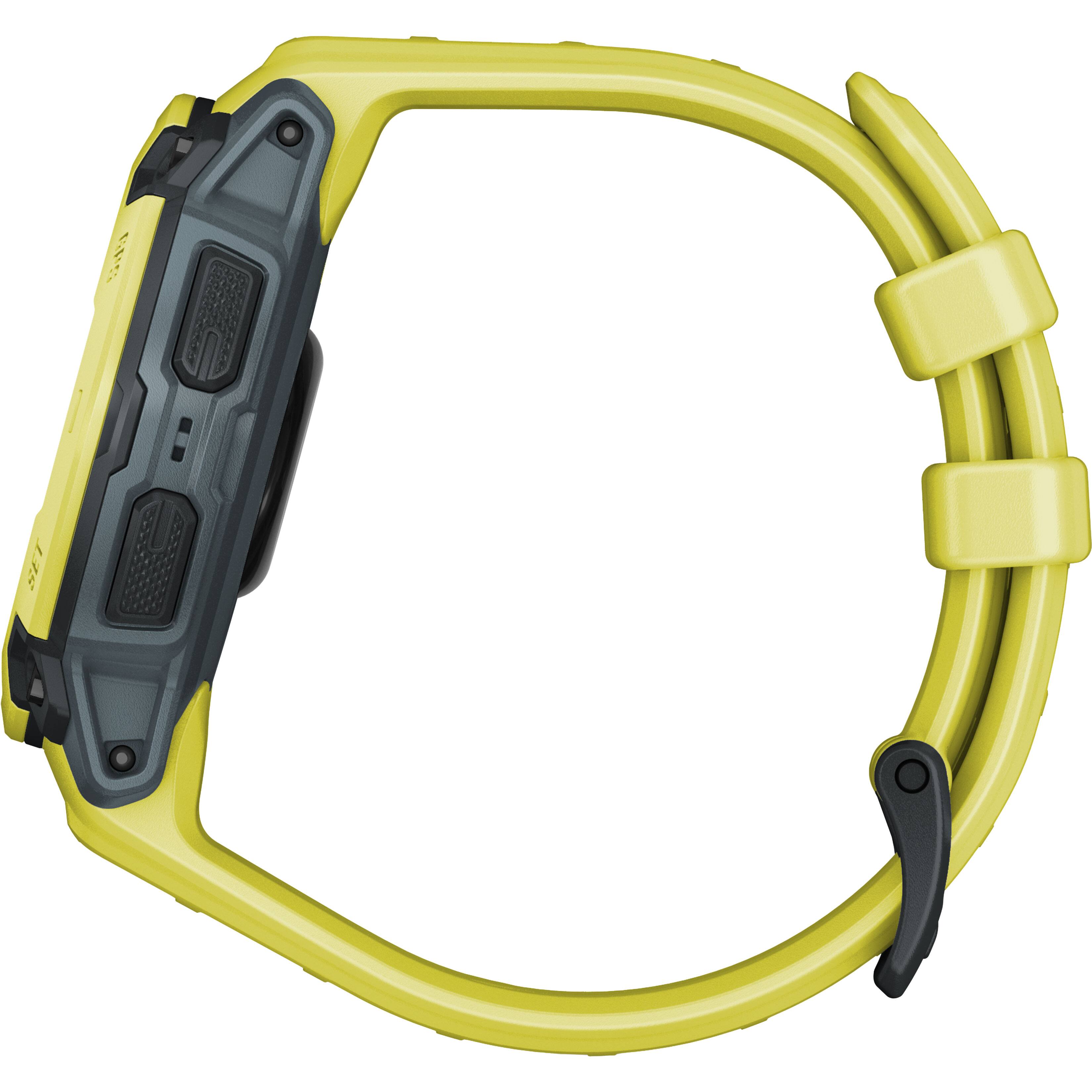Alt View 8. Garmin - Instinct E GPS Smartwatch 45 mm Fiber-reinforced Polymer - Electric Lime with Electric Lime Band.