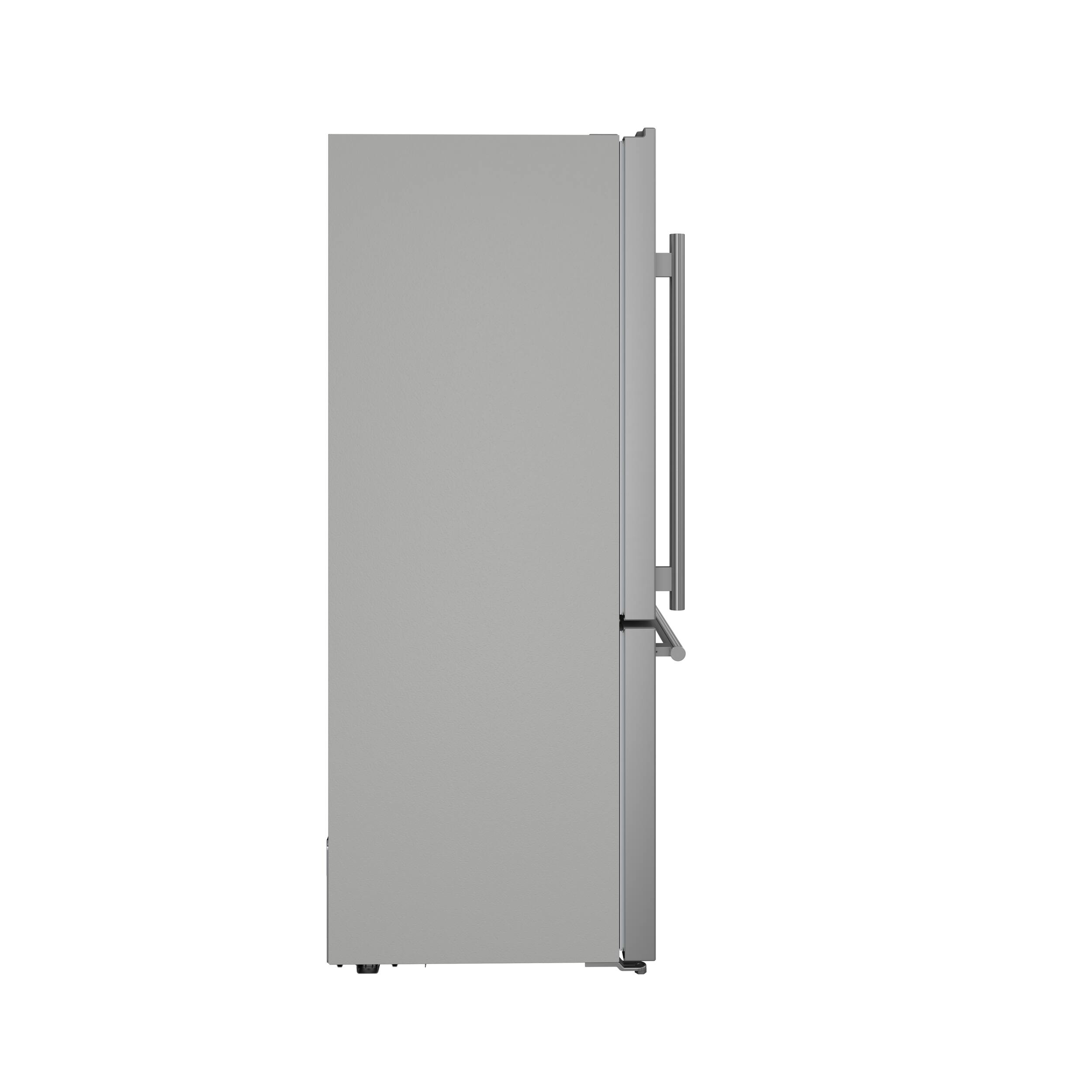 Angle. Forno Appliances - Milano Espresso 17.2 Cu. Ft. Freestanding Bottom Freezer Refrigerator with Right Swing Door - Stainless Steel.