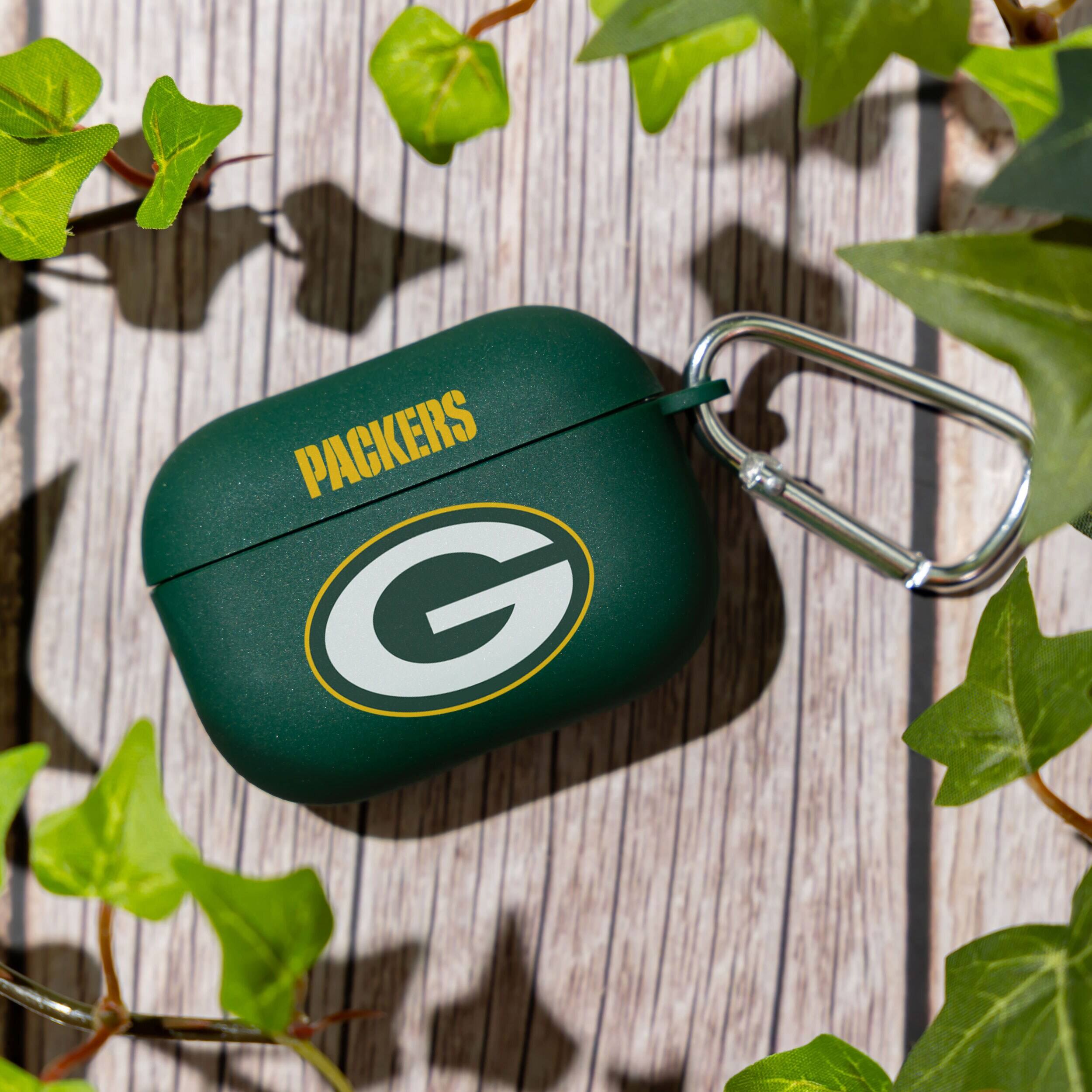 Alt View 2. Artinian - Green Bay Packers AirPods Pro Silicone Case Cover - Green.