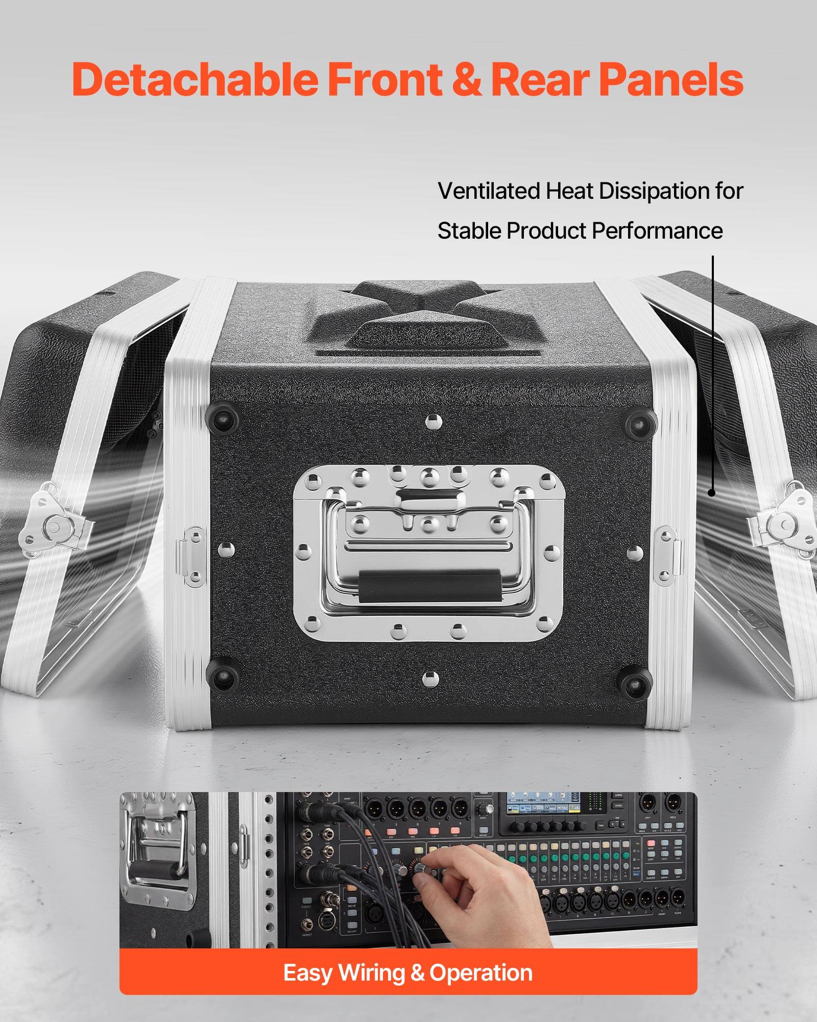 Detachable Front & Rear Panels  
Ventilated Heat Dissipation for Stable Product Performance  
Easy Wiring & Operation