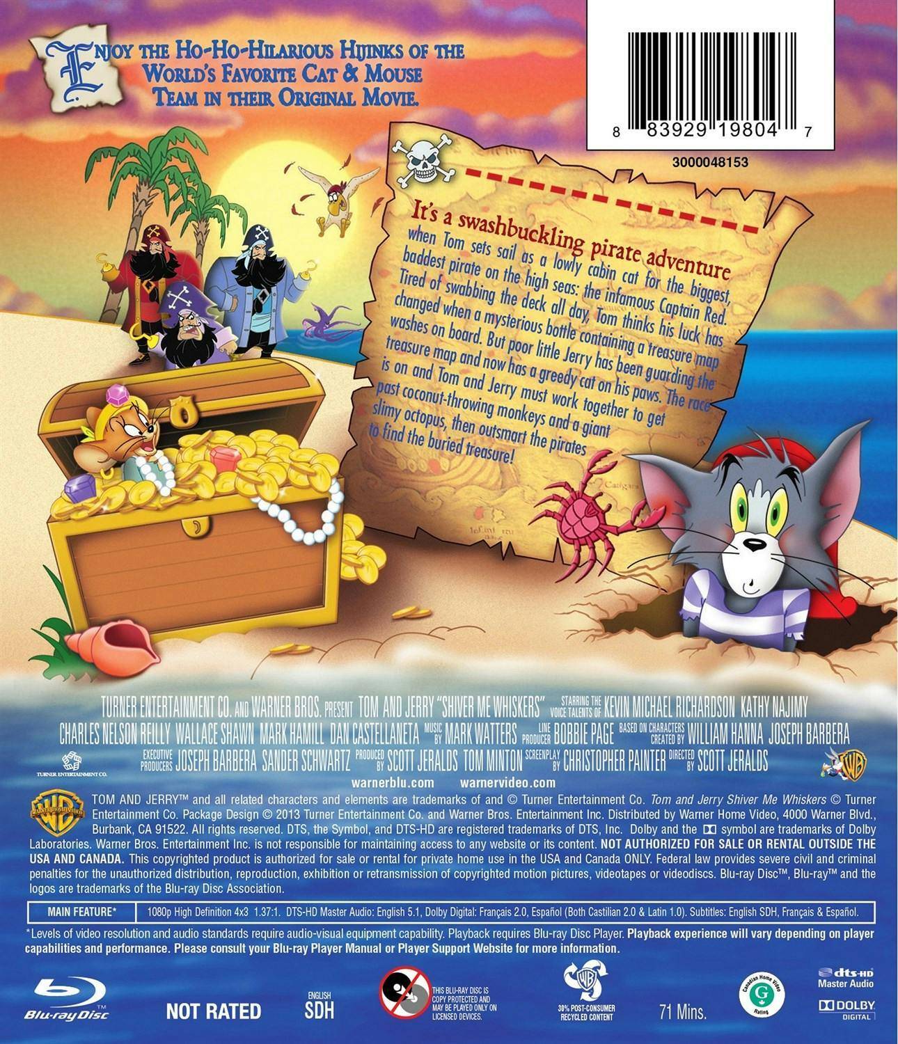 Back. Tom and Jerry: Shiver Me Whiskers [Blu-ray].