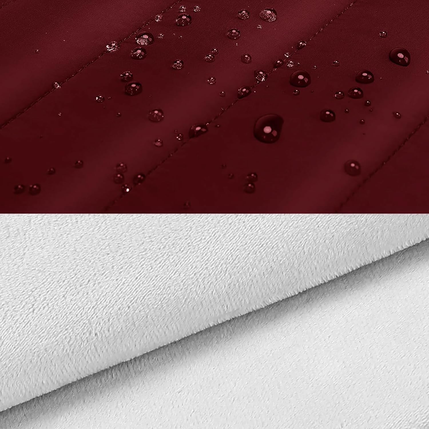 Back. mosiso - Puffy Laptop Sleeve 15-15.6 inch for MacBook Pro 16, HP Dell ASUS Acer Toshiba Lenovo Notebook - Red.