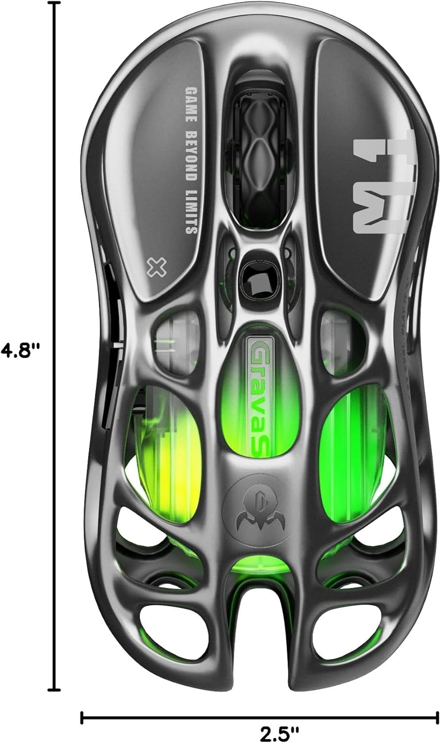 GravaStar Mercury M1 Pro Wireless RGB Gaming Mouse 26,000 DPI