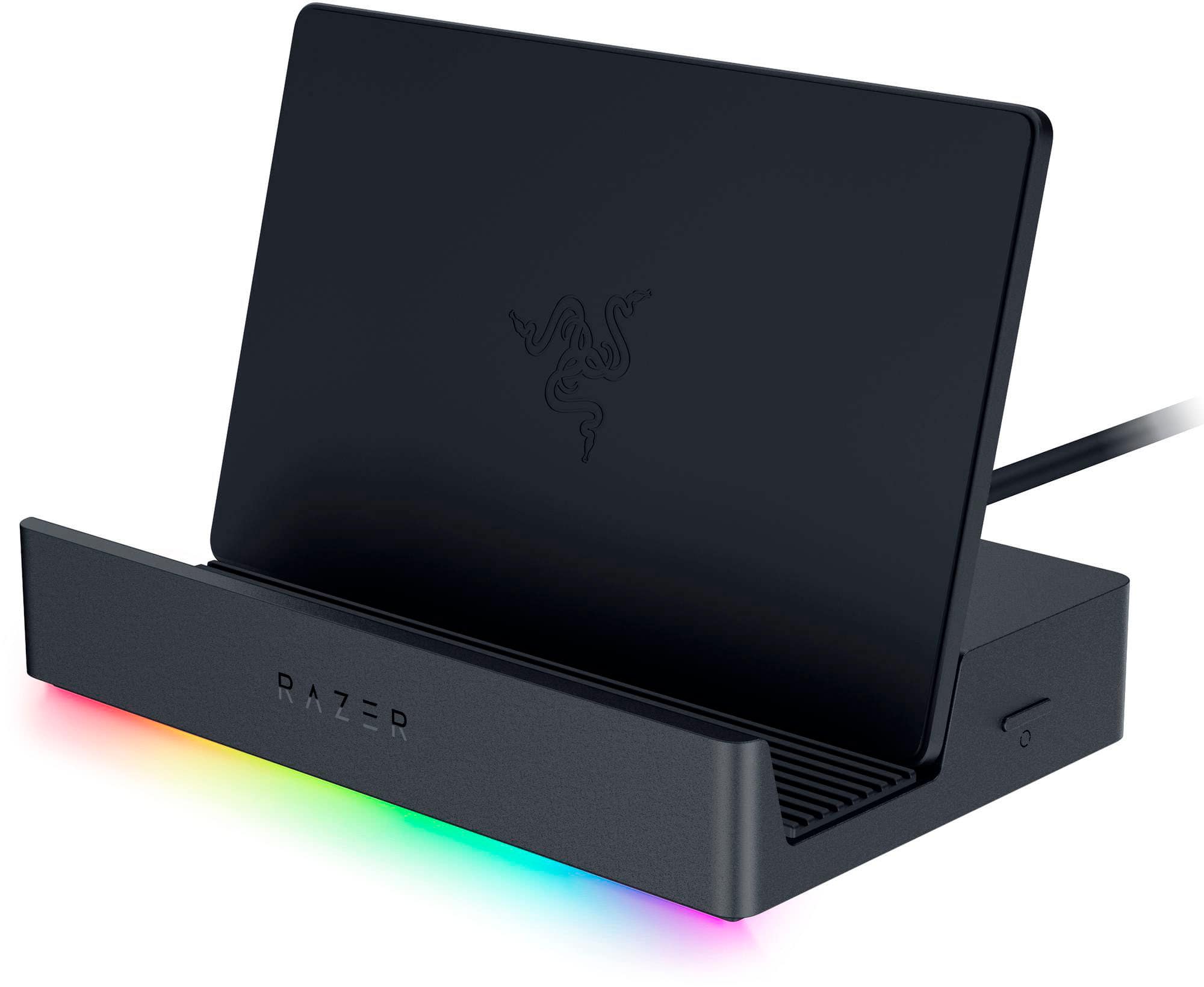 Razer - Handheld Dock Chroma with 100W Power Delivery for Mobile Gaming and Tablet Devices - Black - Front_Zoom