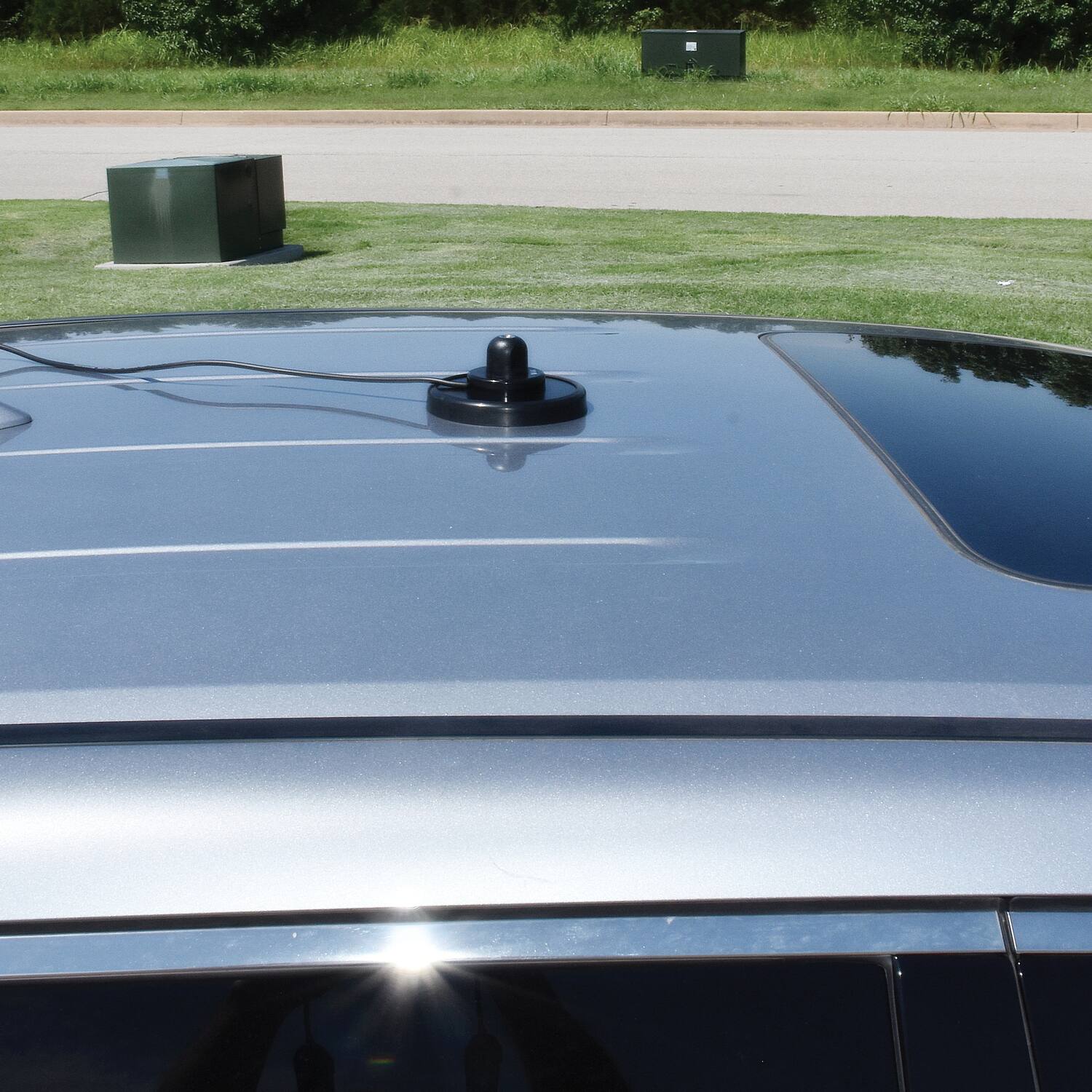 Alt View 2. Tram - Tram 240-b 5-inch Black Steel Nmo Magnet Mount With Rg58 Coaxial Cable And Uhf Pl-259 Connector - Black.