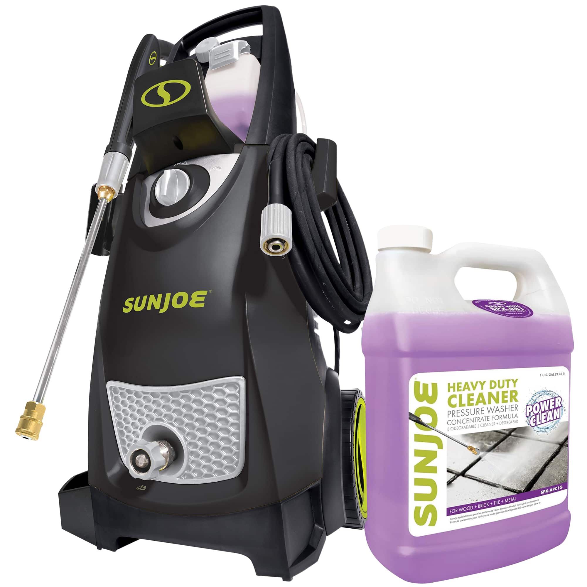 Sun Joe - Electric Pressure Washer, and All Purpose Pressure Washer Cleaner, 1 Gal - Black/Grey