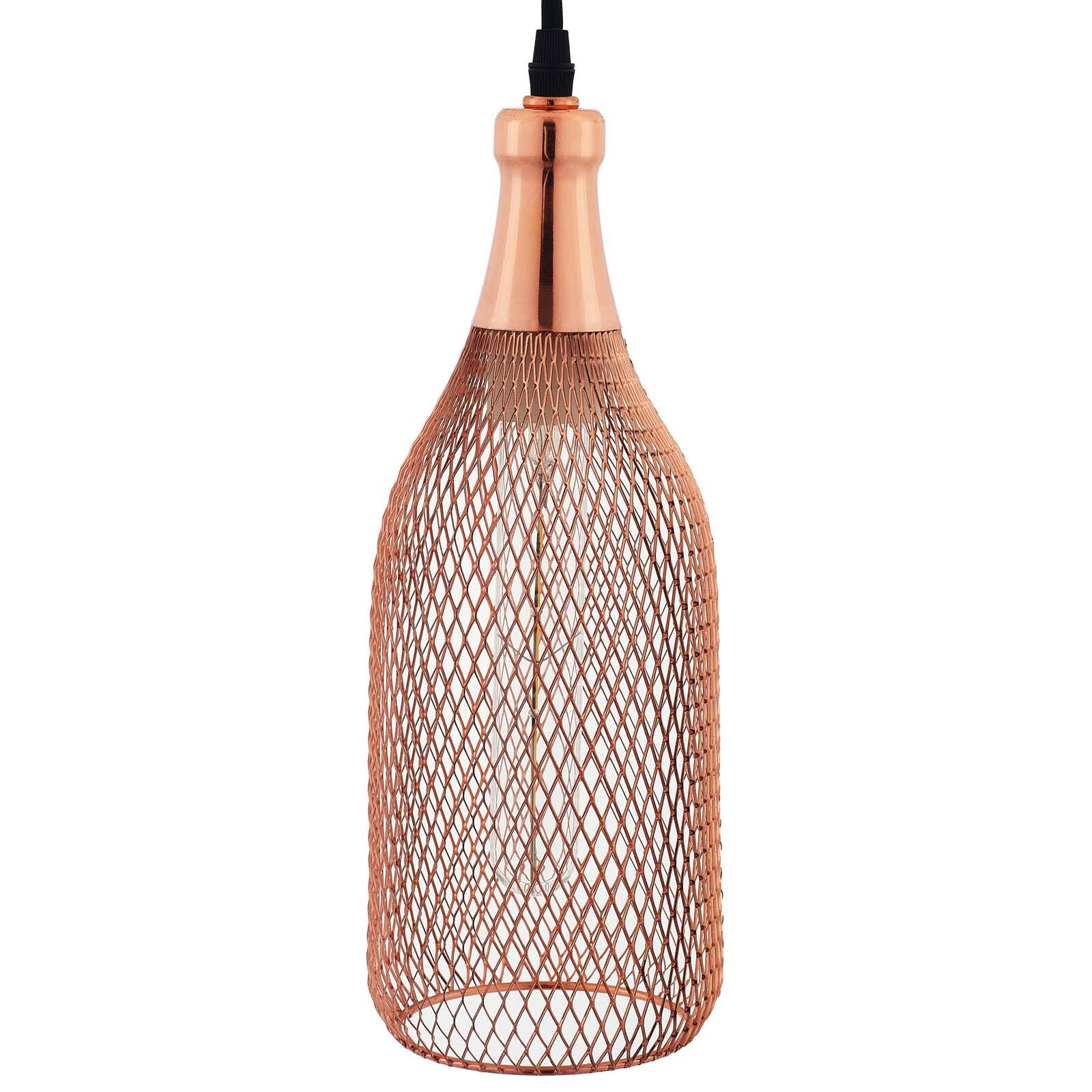 Alt View 1. Modway - Glimmer Bottle-Shaped Rose Gold Pendant Light by Modway - Rose Gold.