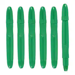 Unique Bargains - 6pcs Twistable Crayons, Retractable Silky Washable for Coloring Books Crafts Gifts Parties Art Supplies - Green