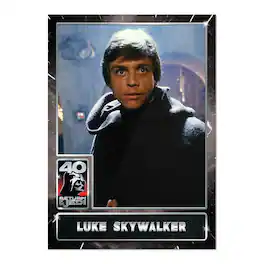 Star Wars ROTJ 40th Anniversary 2023 Topps Card #1 | Luke Skywalker - Black