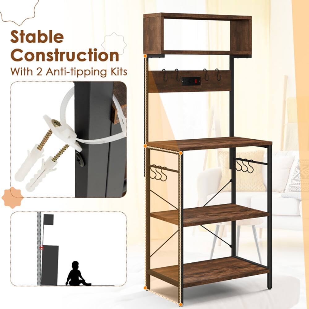 Stable Construction  
With 2 Anti-tipping Kits