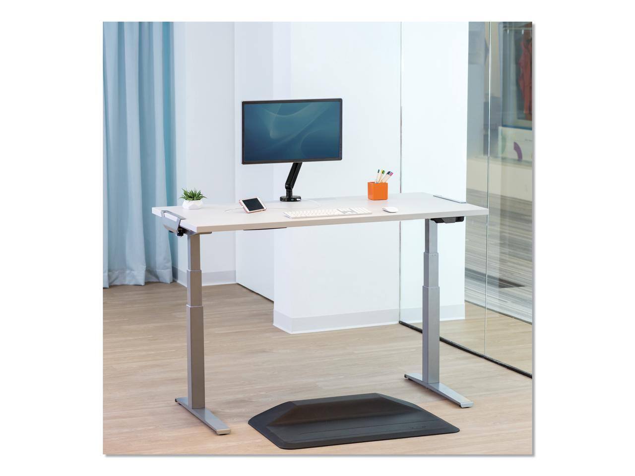 Alt View 4. Fellowes - 9650501 Levado 60 in. x 30 in. Laminated Table Top - Mahogany - Mahogany.