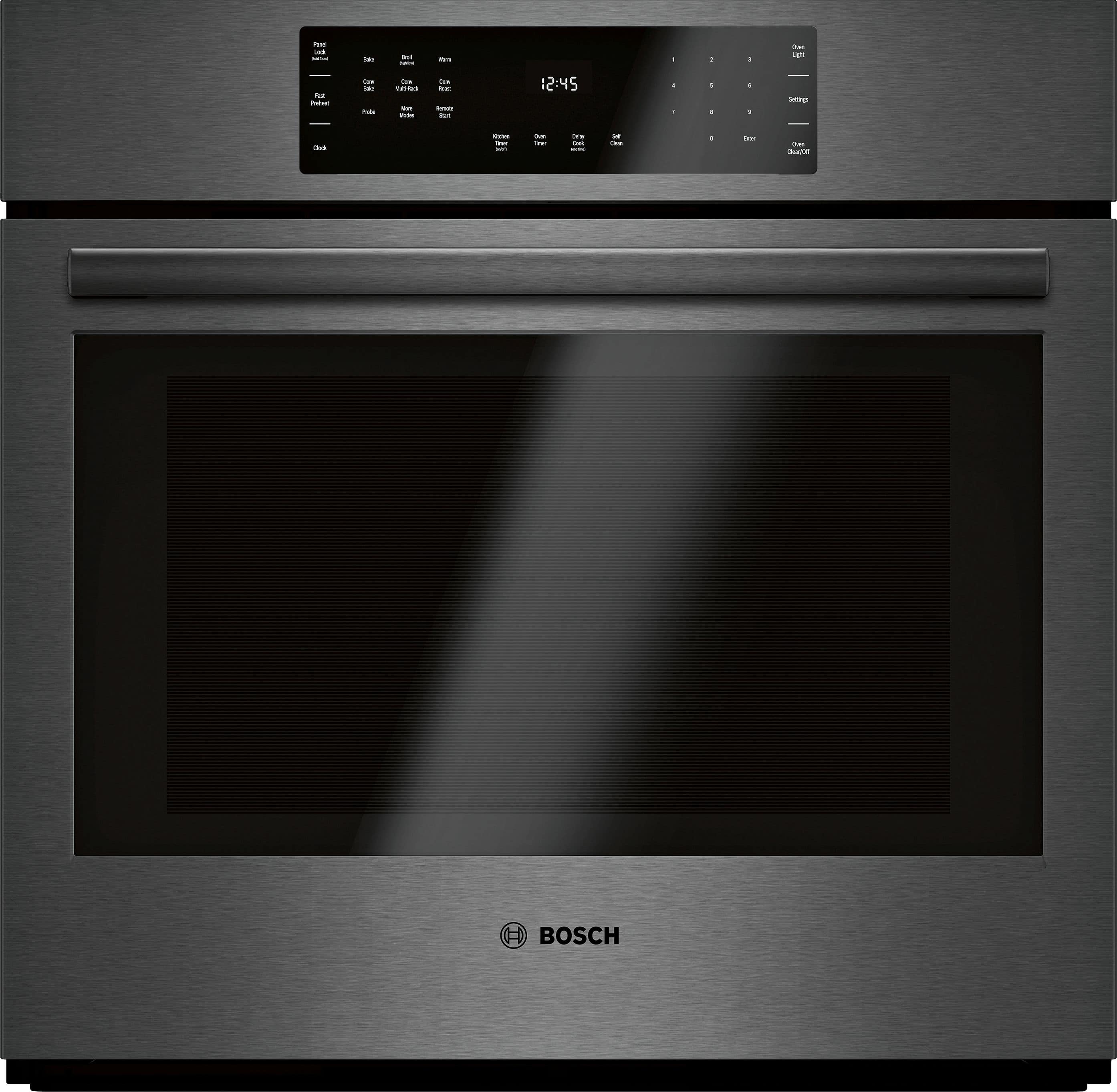 BOSCH

12:45

Program
- Fast
- Bake
- Broil
- Roast
- Convection
- Proof
- Proof with Steam
- Keep Warm
- Warm
- Clean

Function
- Test
- Proof
- Proof with Steam
- Keep Warm
- Keep Warm with Steam

Preferences
- Custom
- Custom 2

Click

Options
- Oven Light
- Set Clock
- Set Clock
- Set Clock
- Set Clock
- Set Clock
- Set Clock
- Set Clock
- Set Clock
- Set Clock
- Set Clock
- Set Clock
- Set Clock

Settings
- Oven Light
- Set Clock
- Set Clock
- Set Clock
- Set Clock
- Set Clock
- Set Clock
- Set Clock
- Set Clock
- Set Clock
- Set Clock
- Set Clock

Cancel Timer

Cancel Timer