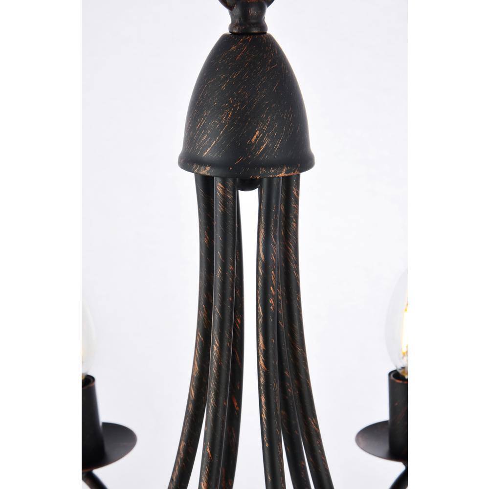 Angle. Urban Classic - Lyndon 6 light Dark Bronze Pendant - Dark Bronze.