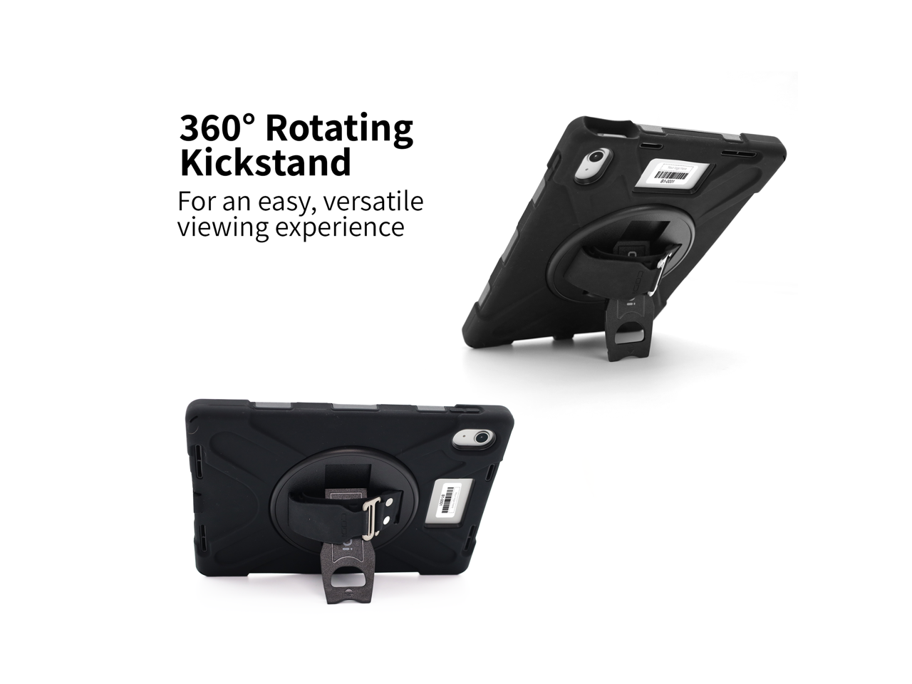 360° Rotating Kickstand  
For an easy, versatile viewing experience