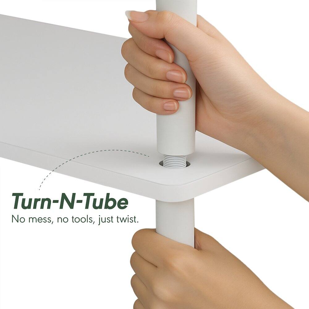 Turn-N-Tube  
No mess, no tools, just twist.