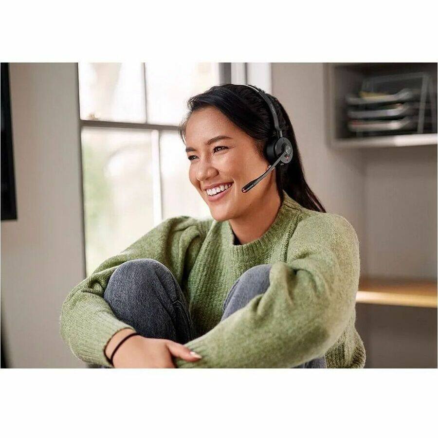 Alt View 5. Jabra - Jabra Engage 55 SE Headset - Stereo - USB Type C - Wired/Wireless - DECT - 490 ft - 40 Hz to 16 kHz - Over-the-head - Black.