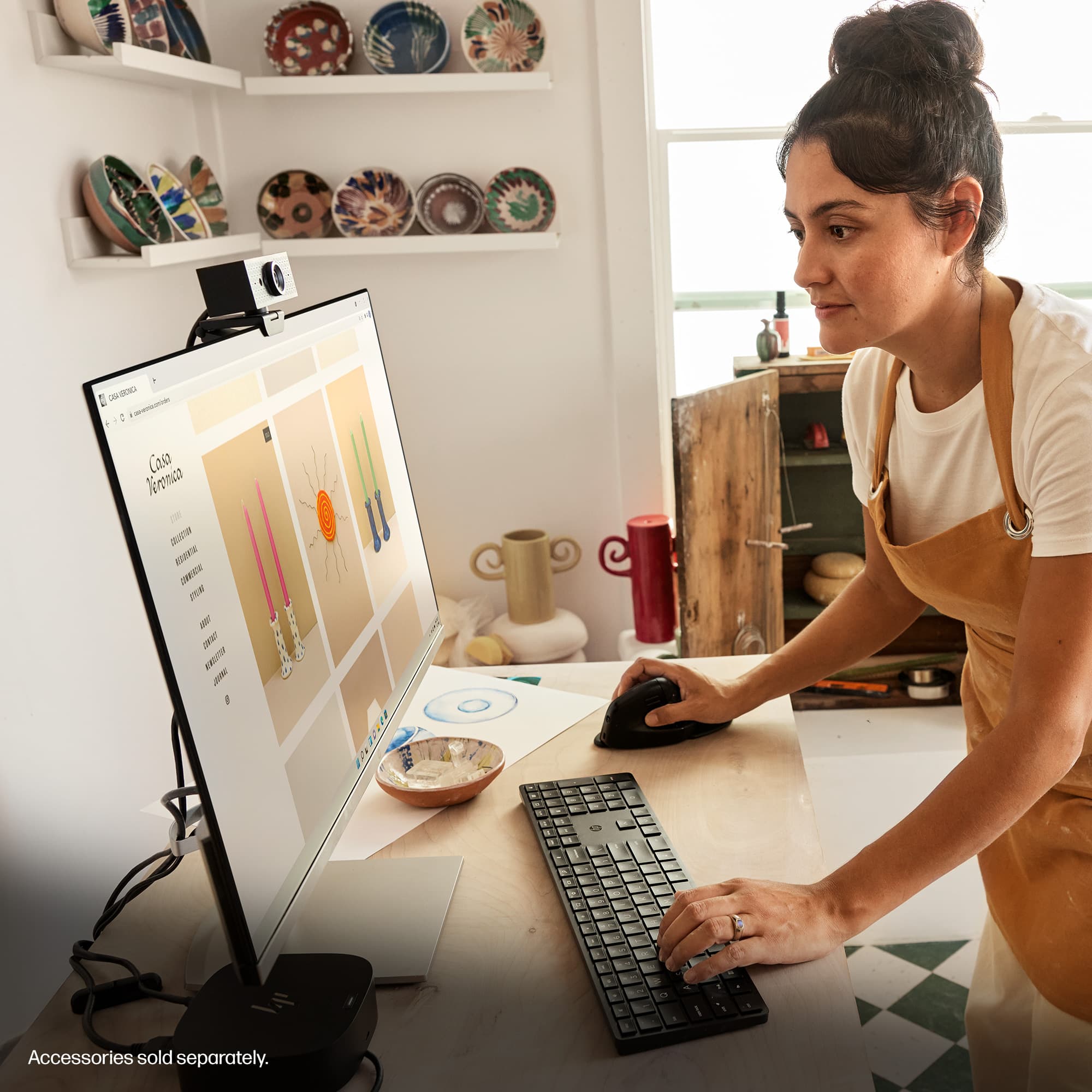 Accessories sold separately.