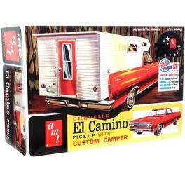 AMT - AMT1364 1965 Chevy El Camino with Camper 1:25 Scale Model Kit - Black